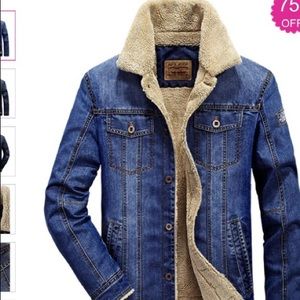 Sherpa lined Denim Jacket